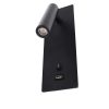 Zidna svjetiljka crna JN 8286-SQ- USB - Slika 2