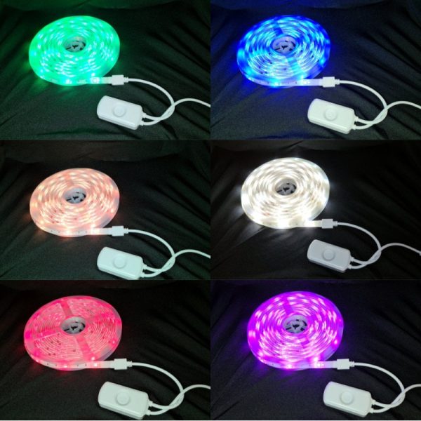WOOX WiFi Smart LED traka RGB + toplo bijela,5m,24W - Slika 2