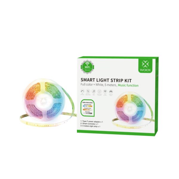 WOOX WiFi Smart LED traka RGB + muzička funkcija,5m,24W