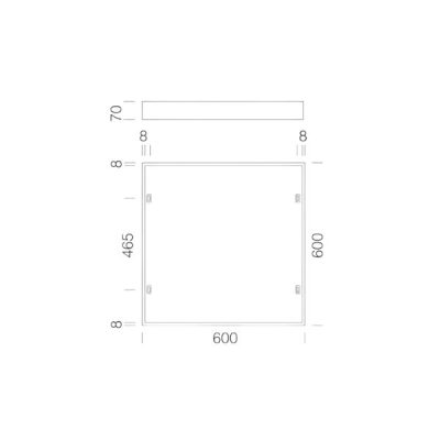 Okvir za panel nadgradni Cornice Rodi