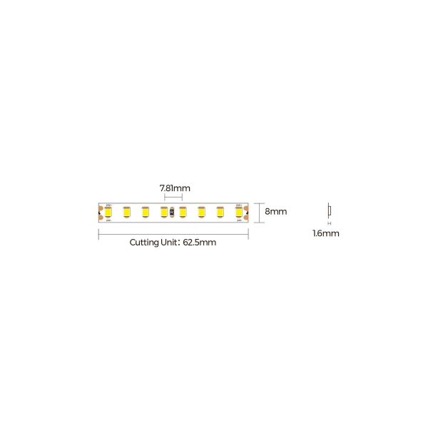 Led traka 8,7W 4000K 128LED IP67