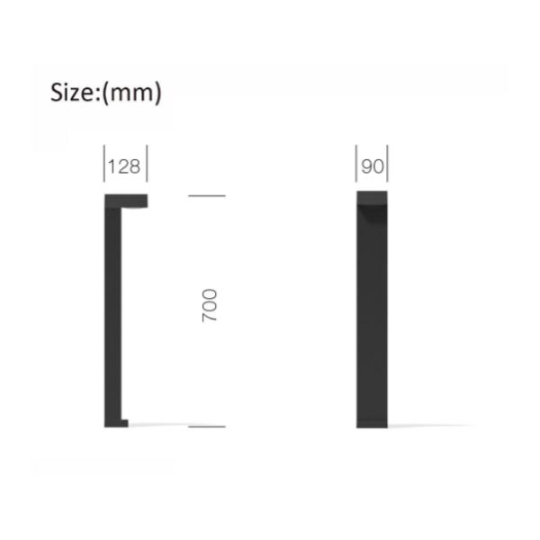 Led svjetiljka vanjska nadgradna podna 6W 3000K IP65 - Slika 2