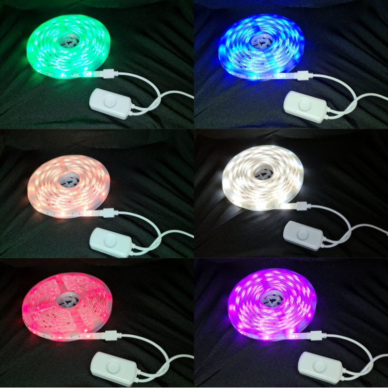 WOOX WiFi Smart LED traka RGB + toplo bijela,5m,24W - Slika 3