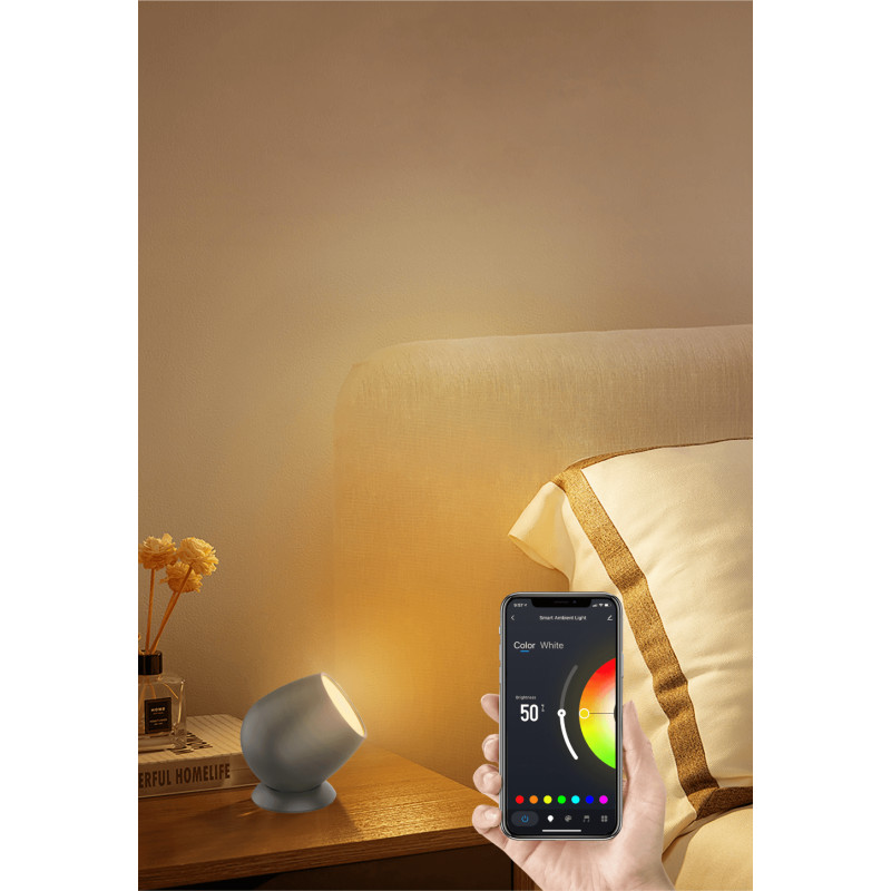 WOOX WiFi Smart LED ambijentalna stolna svijetiljka RGB+CCT,2.2W,210lm - Slika 3