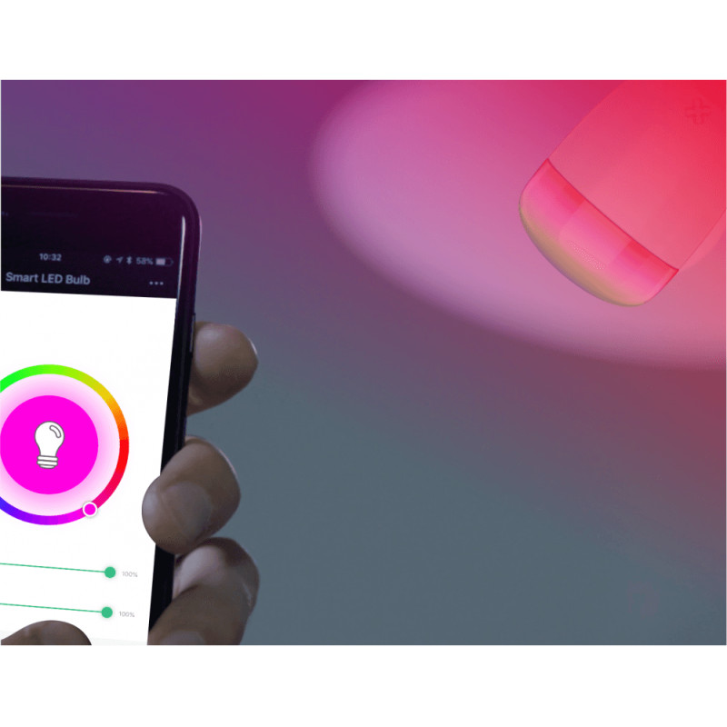 WOOX WiFi Smart LED RGB+CCT žarulja E27,6W,500lm - Slika 5